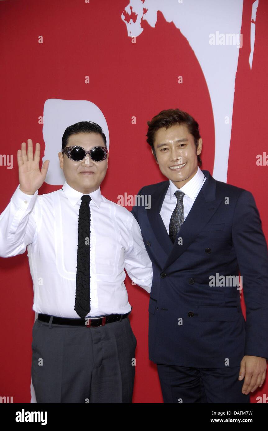 Los Angeles, CA. 11th July, 2013. Psy, Byung hun Lee at arrivals for ...