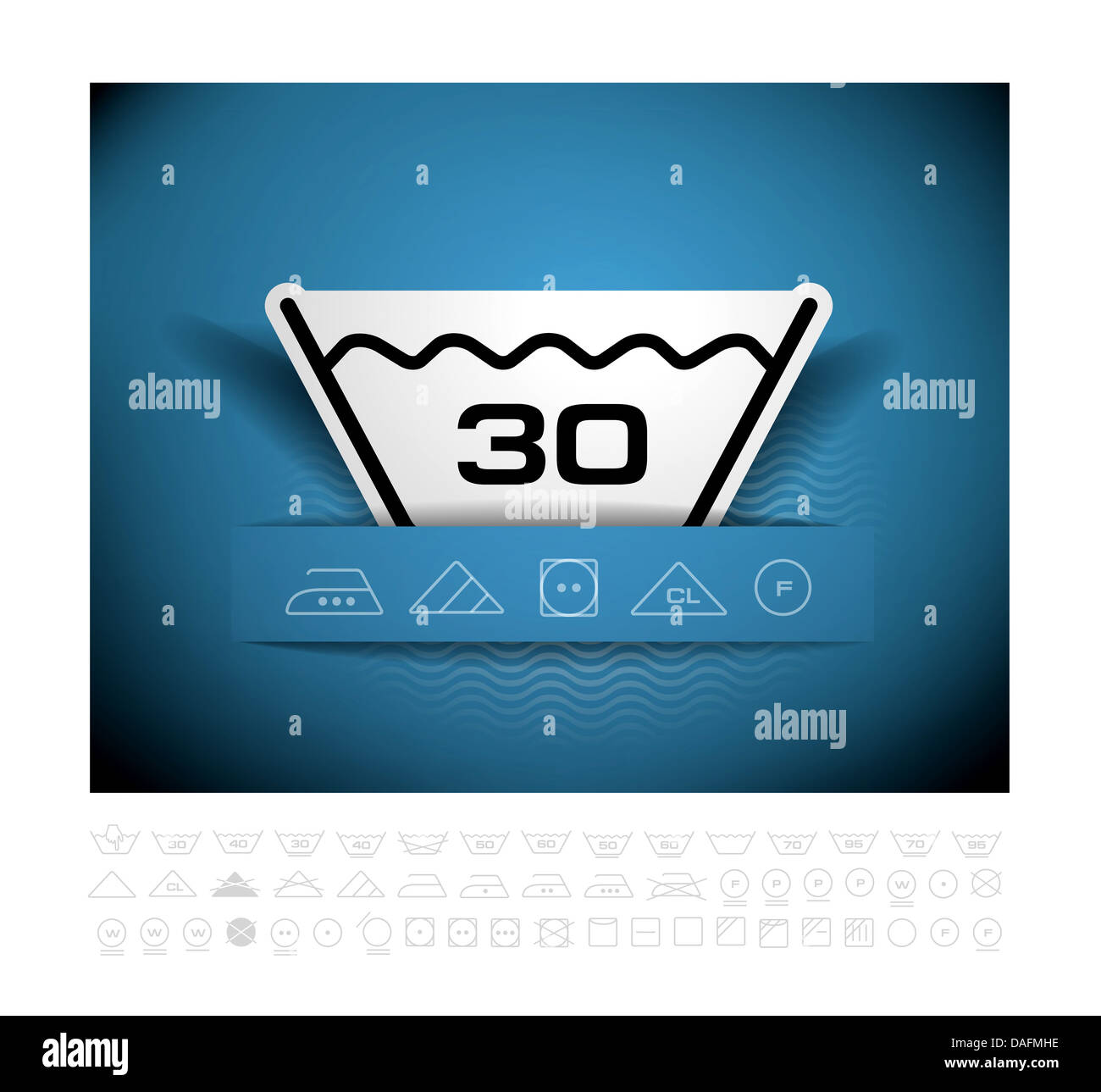 Washing instruction symbols hires stock photography and images Alamy