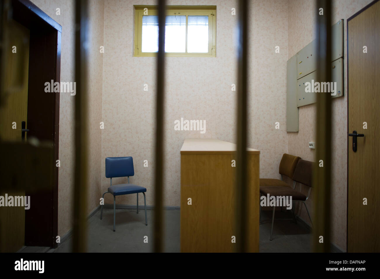 A reception room in the former detention center of the Stasi is