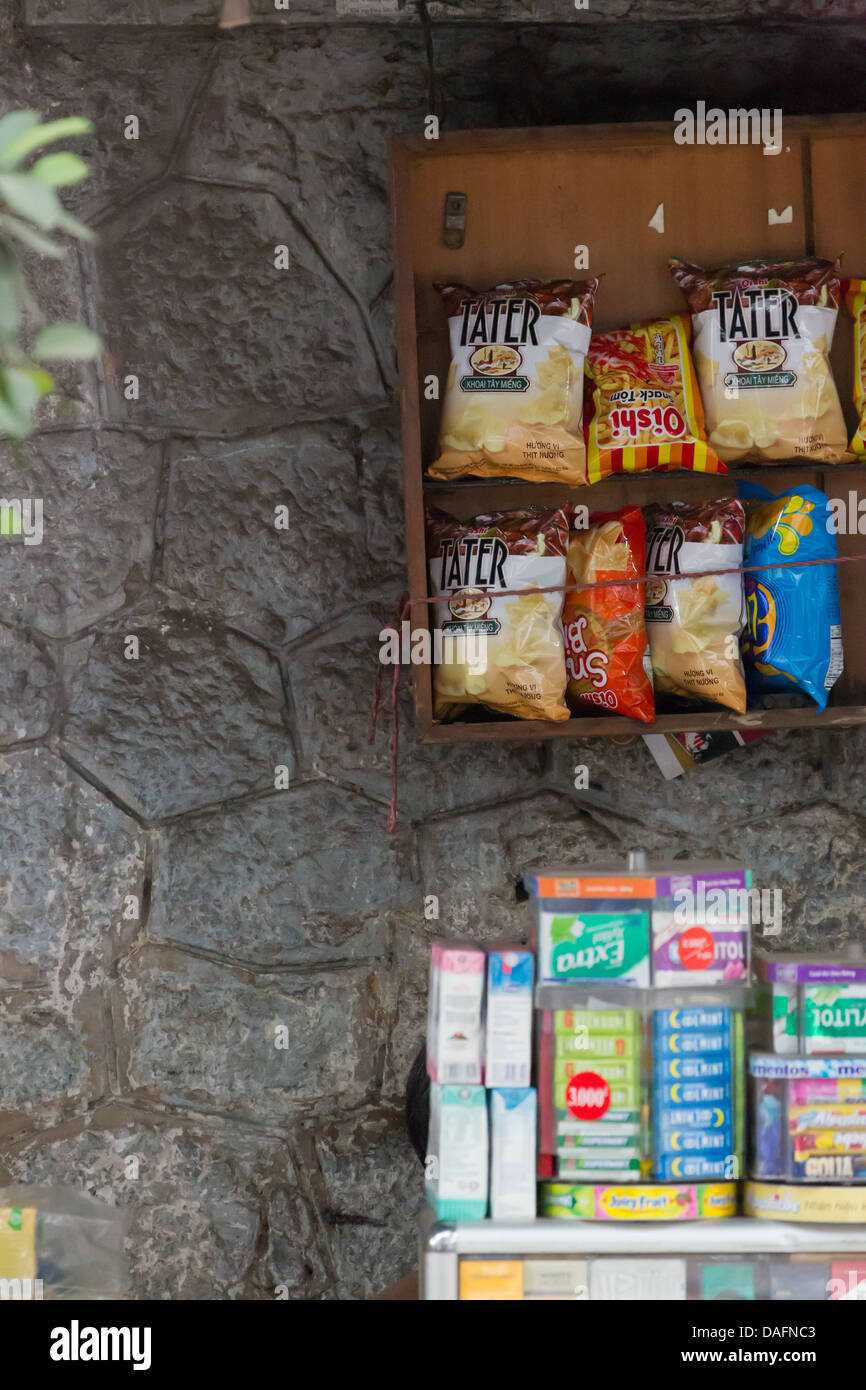 Bags Of Potato Chips On Sale In Hanoi Vietnam Stock Photo