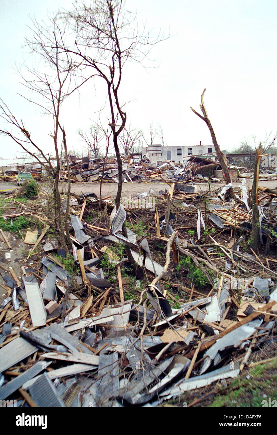 Aftermath of the destruction caused by Hurricane Andrew August 24, 1992