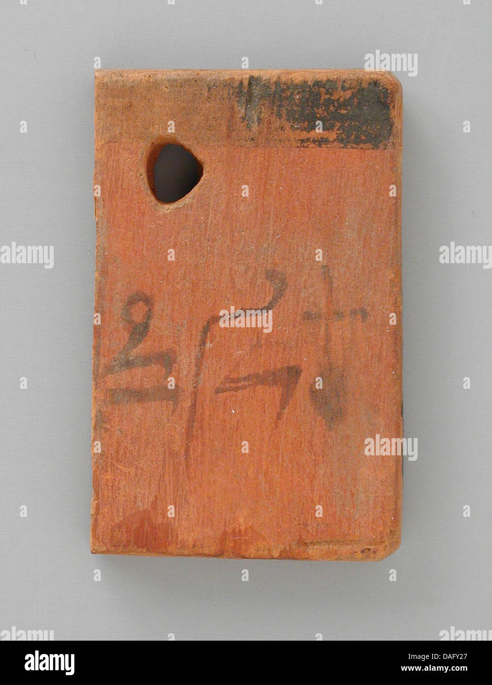 Mummy Label with a Personal Name LACMA M.80.202.154 Stock Photo