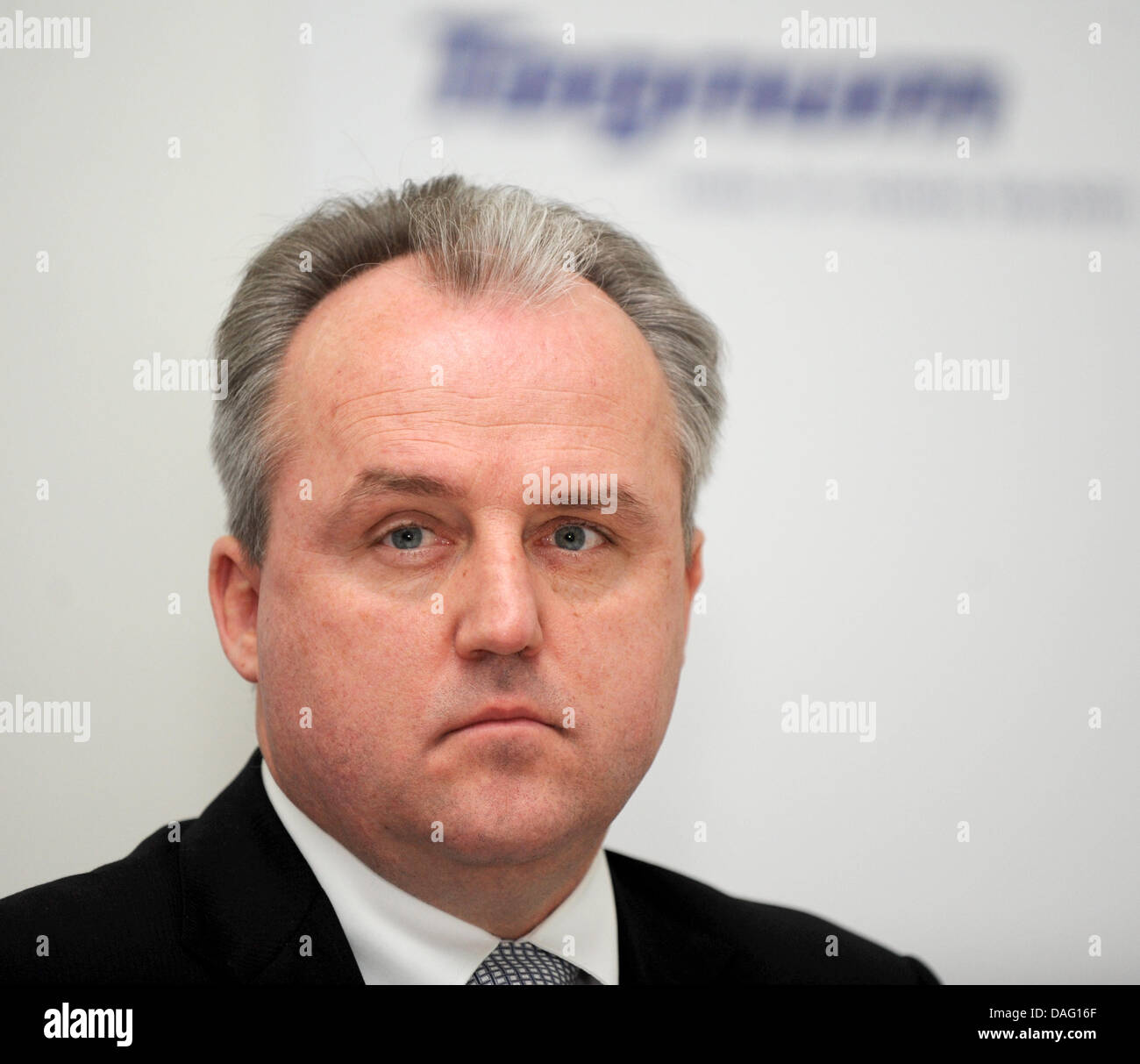 CFO of the mechanical engineering company Tognum, Joachim Coers, is pictured during a press briefing on annual results in Stuttgart, Germany, 10 March 2011. The surplus of the company increased by one third to 159.2 million euro in the last year. Photo: Bernd Weissbrod Stock Photo