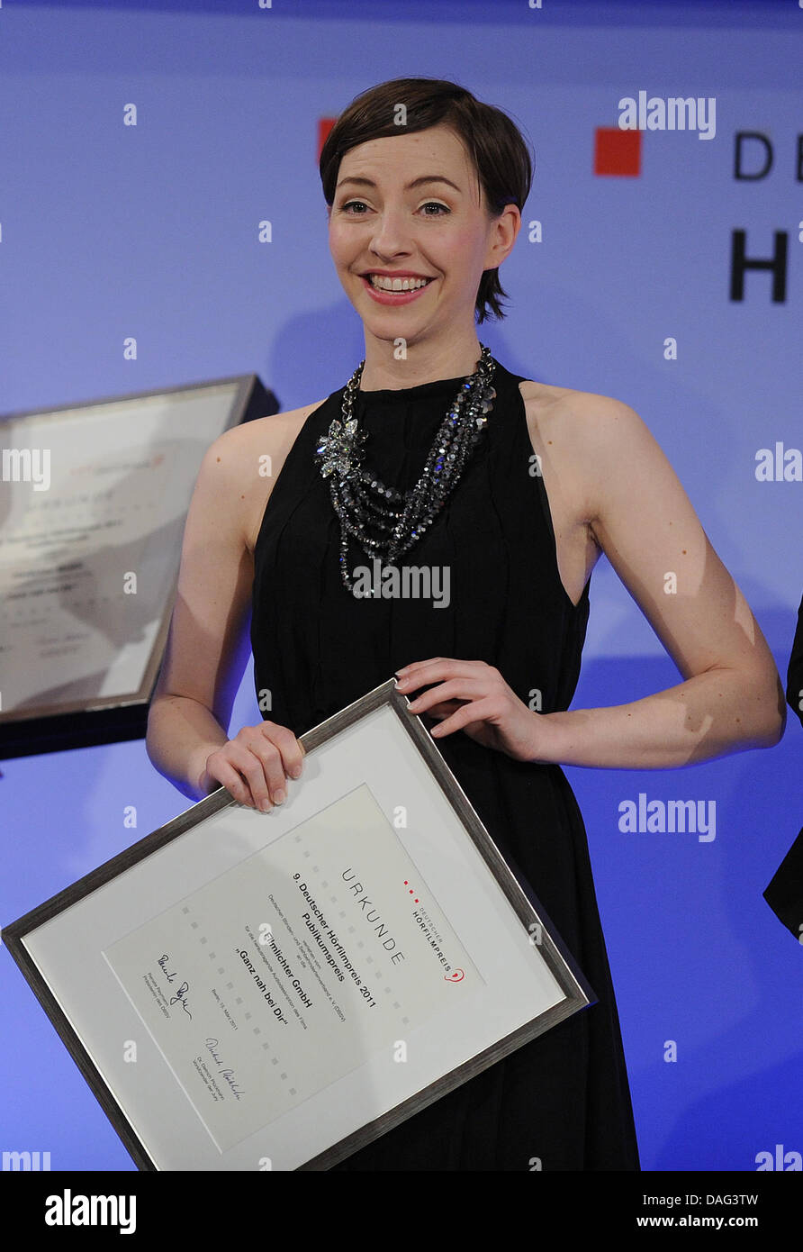 German actress Katharina Schuettler is awarded with the Audio ...