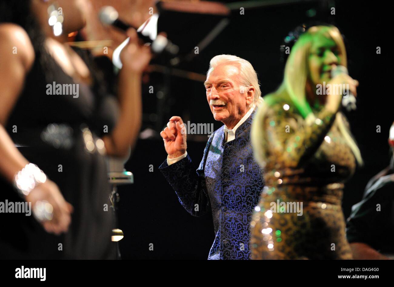 German arranger and band leader James last performs with his orchestra