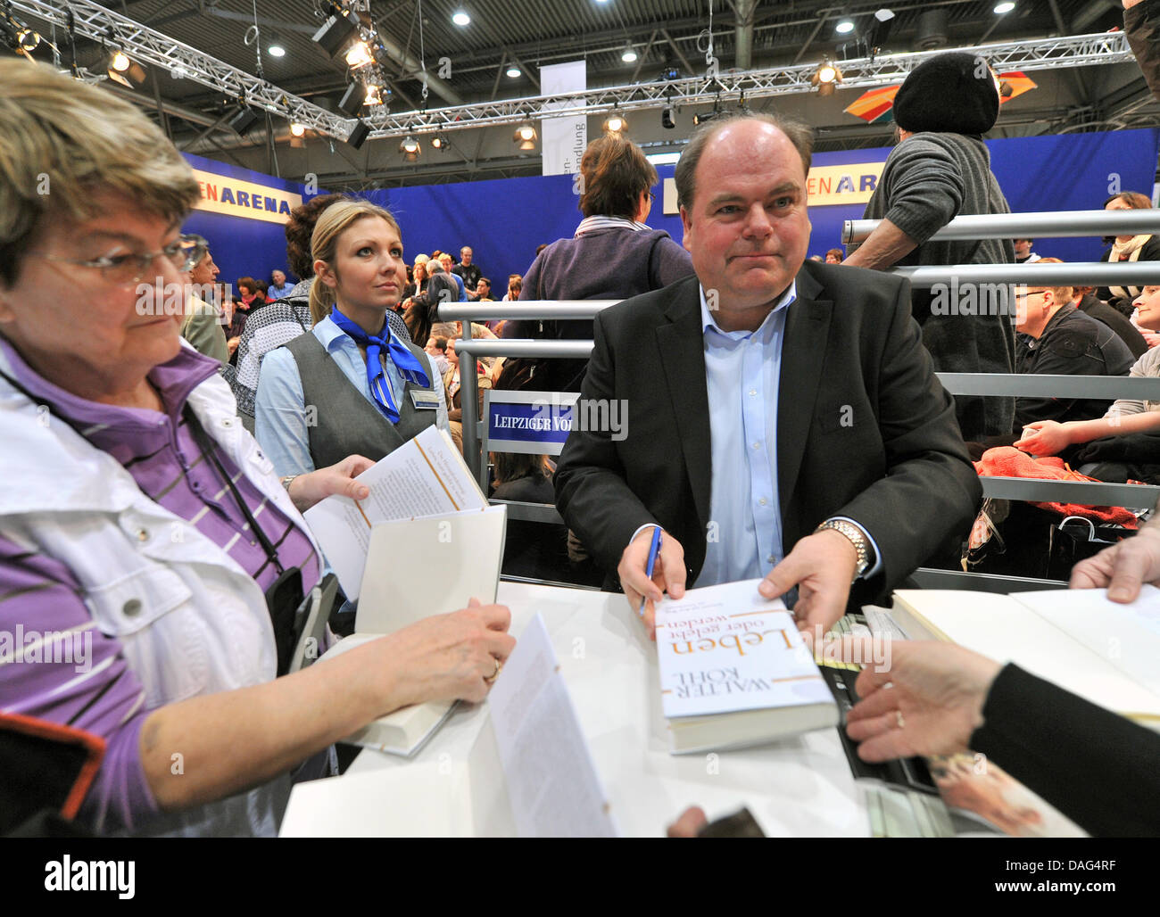 Walter Kohl, son of former German chancellor Helmut Kohl, presents his autobiography 'Live of Be Lived' at the Leipzig Book Fair 2011 in Leipzig, Germany, 18 March 2011. Photo: HEDNRIK SCHMIDT Stock Photo