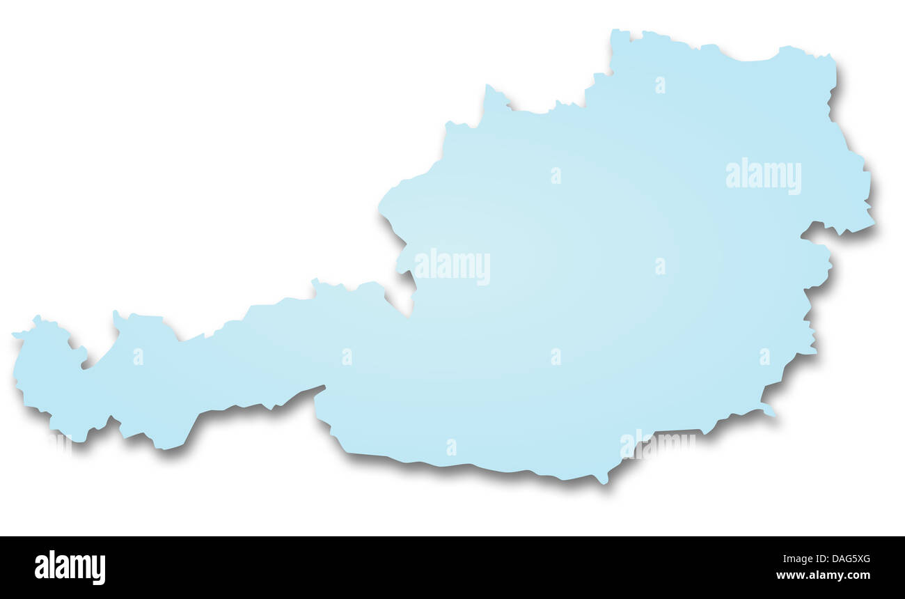 Austria map tourism hi-res stock photography and images - Alamy