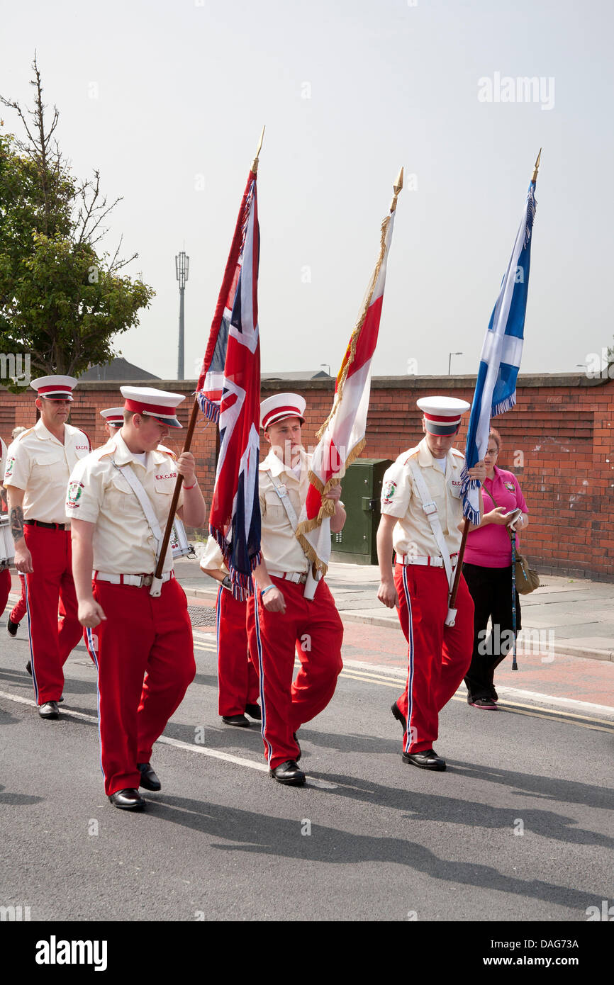 Drummers In Orange Lodge Parade High Resolution Stock Photography And 