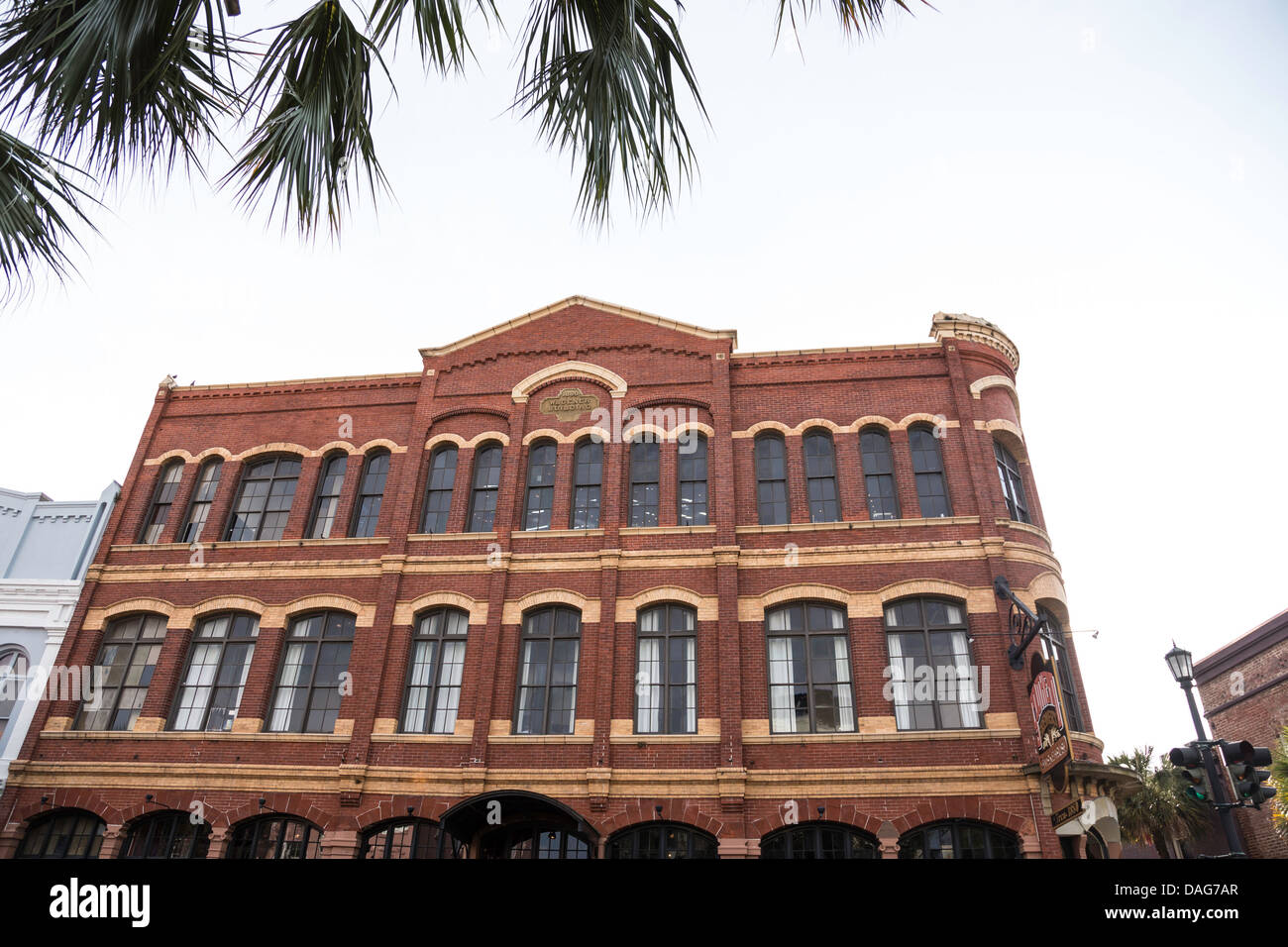 Brick Wagener Building Facade,  Historic District, Charleston , SC, USA Stock Photo