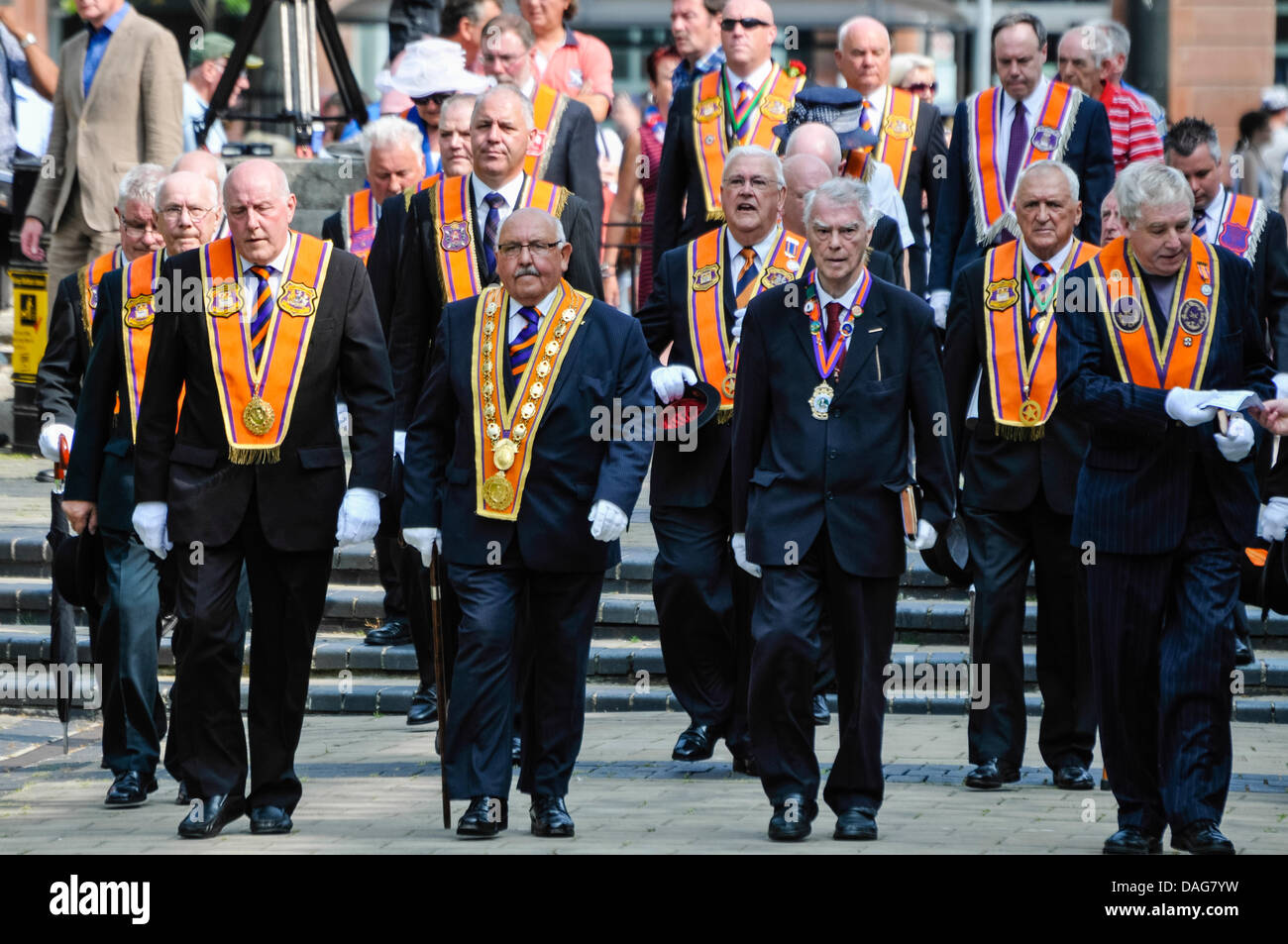 Members loyal orange order orangemen hires stock photography and
