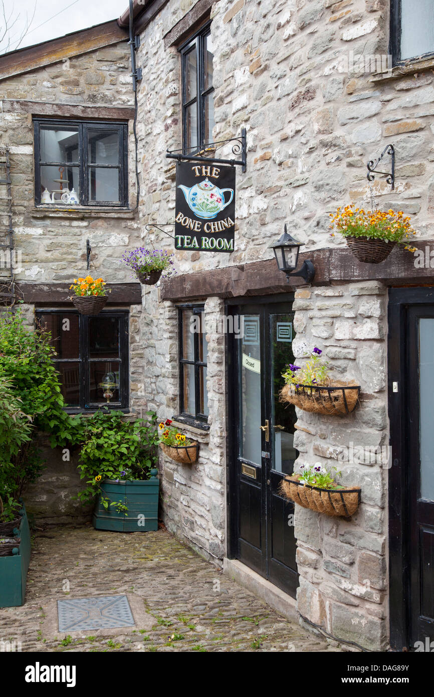 The Bone China Tea Room In Hay On Wye Powys Wales Uk