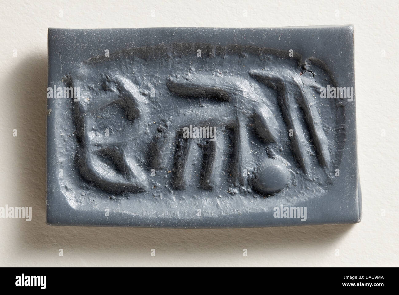Stamp Seal, Gabled LACMA M.76.174.511 (2 of 2) Stock Photo