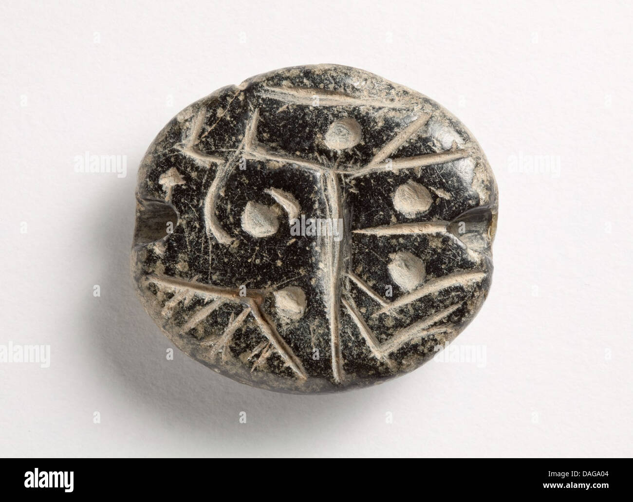 Stamp Seal, Hemispheroid with Flattened End, Back Reworked LACMA M.76.174.554 Stock Photo
