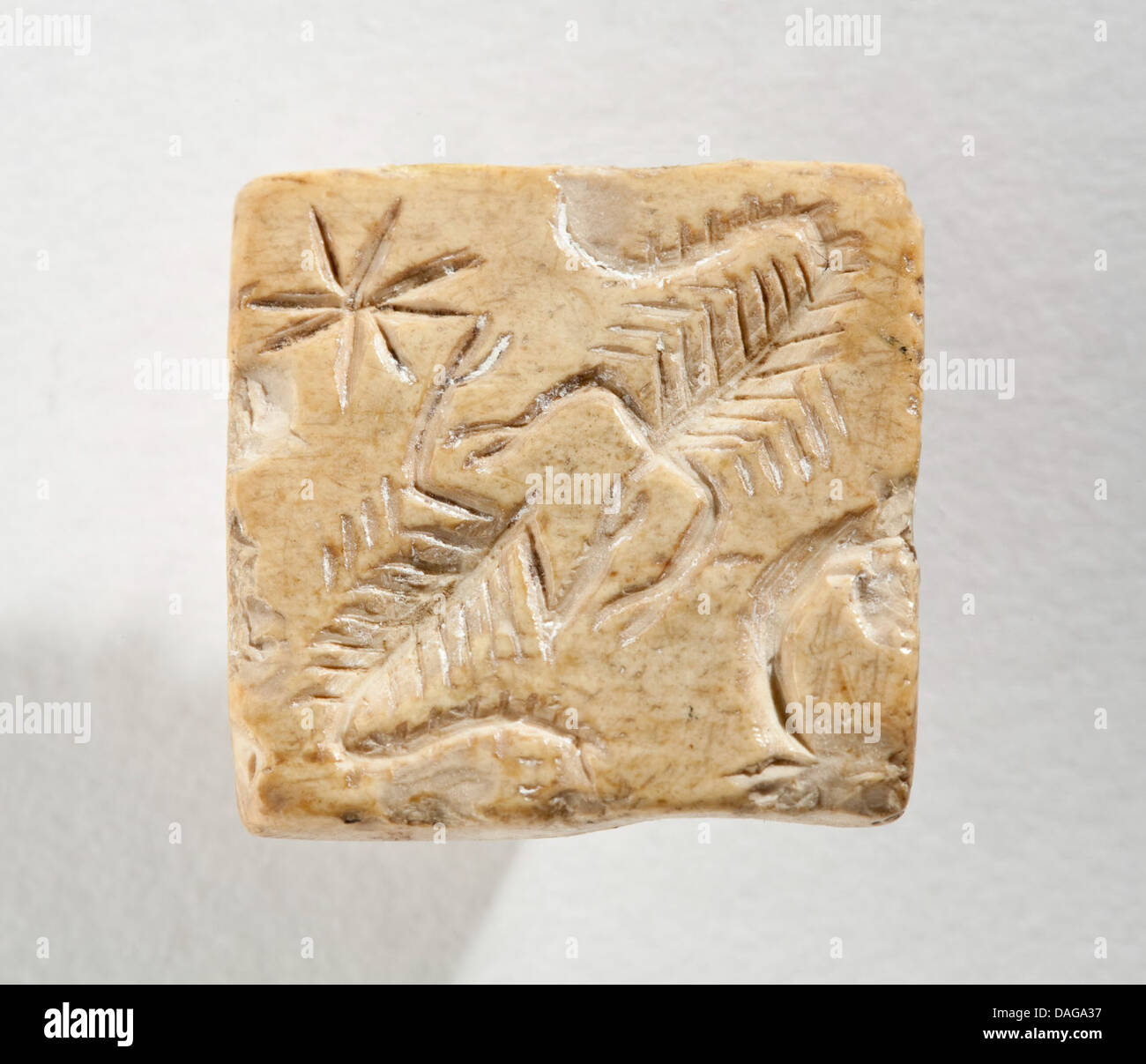 Stamp Seal, Stepped Pyramidal LACMA M.76.174.566 Stock Photo