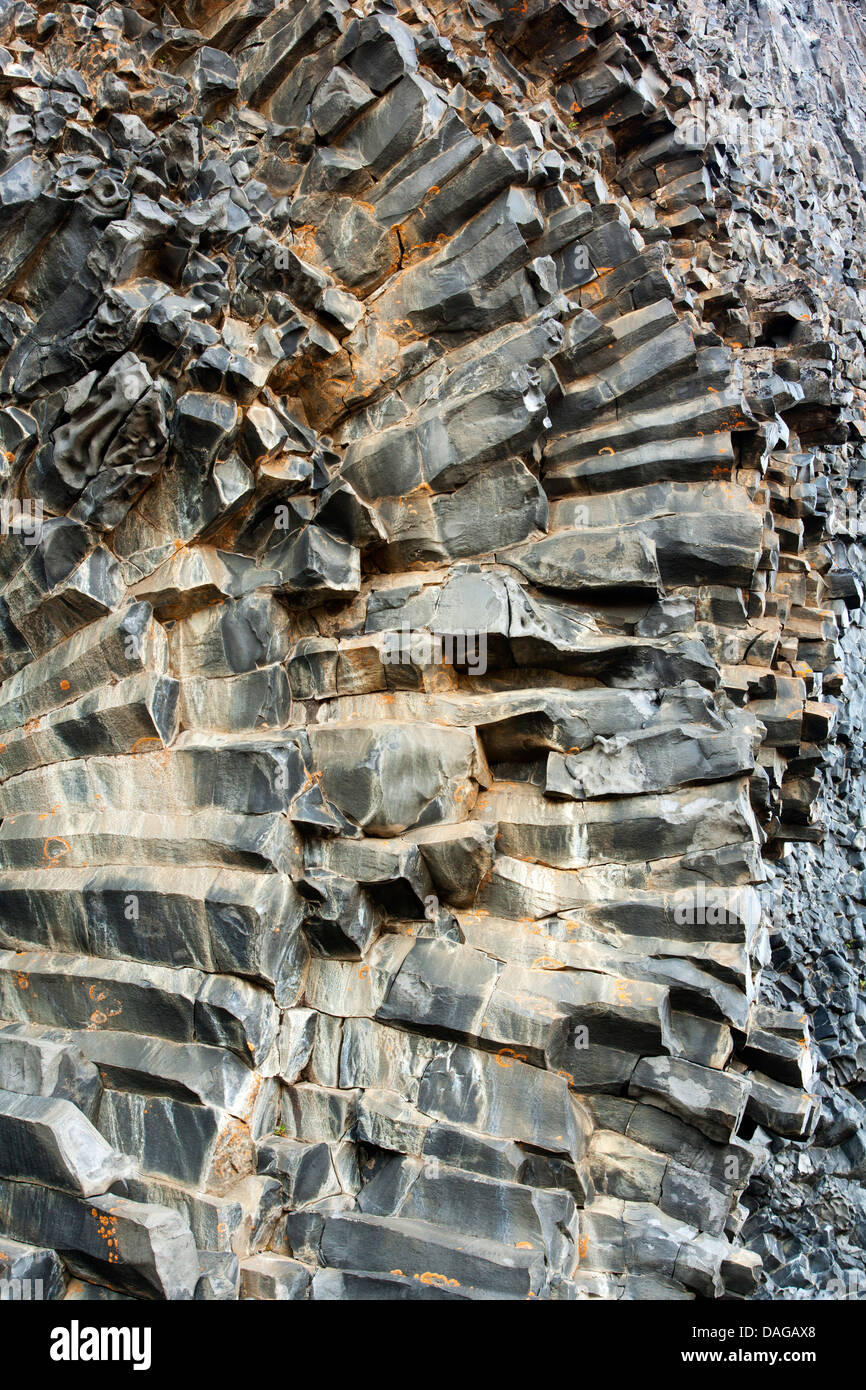 Rock Formations at Hljodaklettar in Vatnajokull National Park - North Iceland Stock Photo