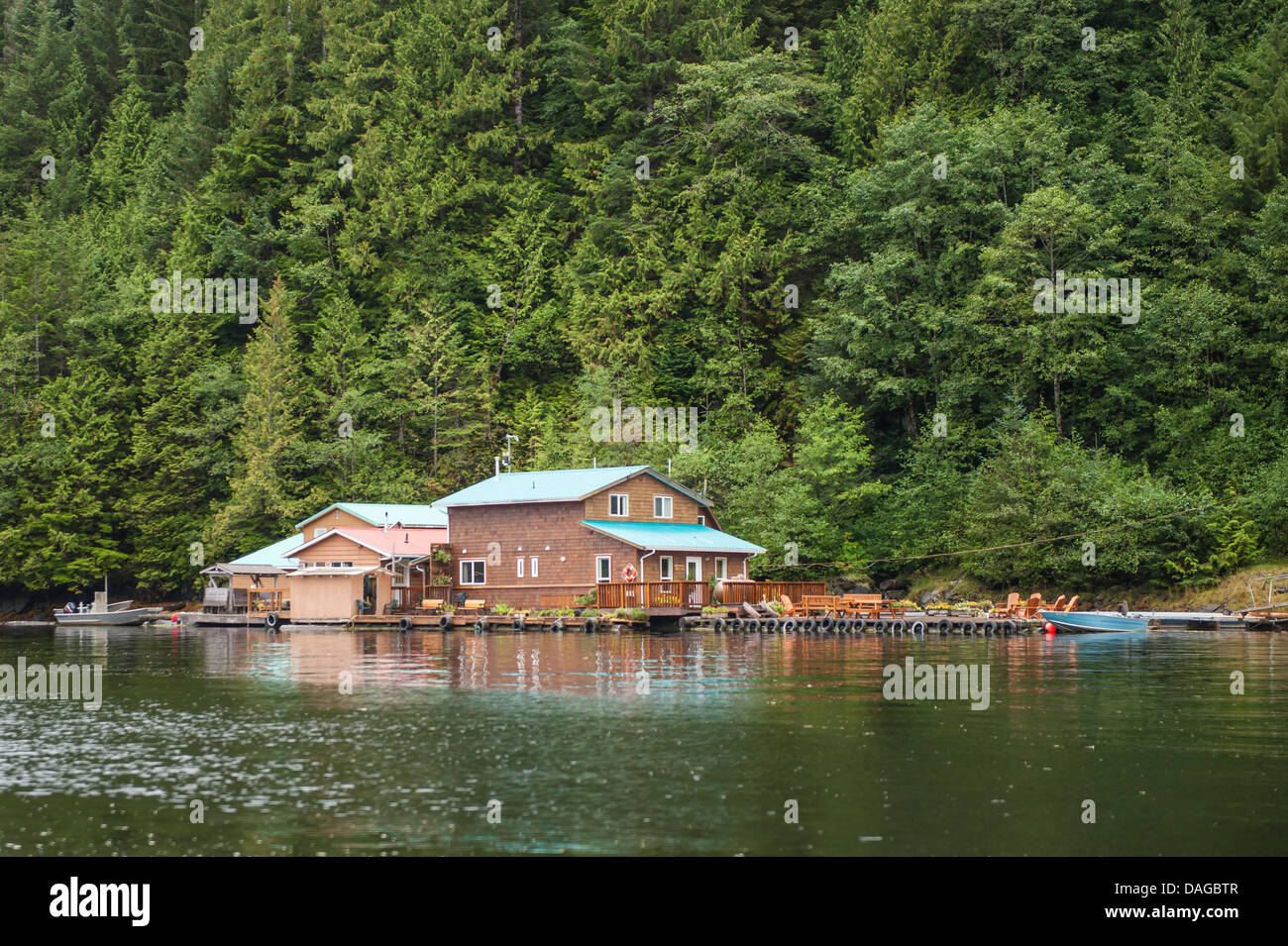 Great Bear Lodge, Great Bear Rainforest, British Columbia, Canada. Stock Photo