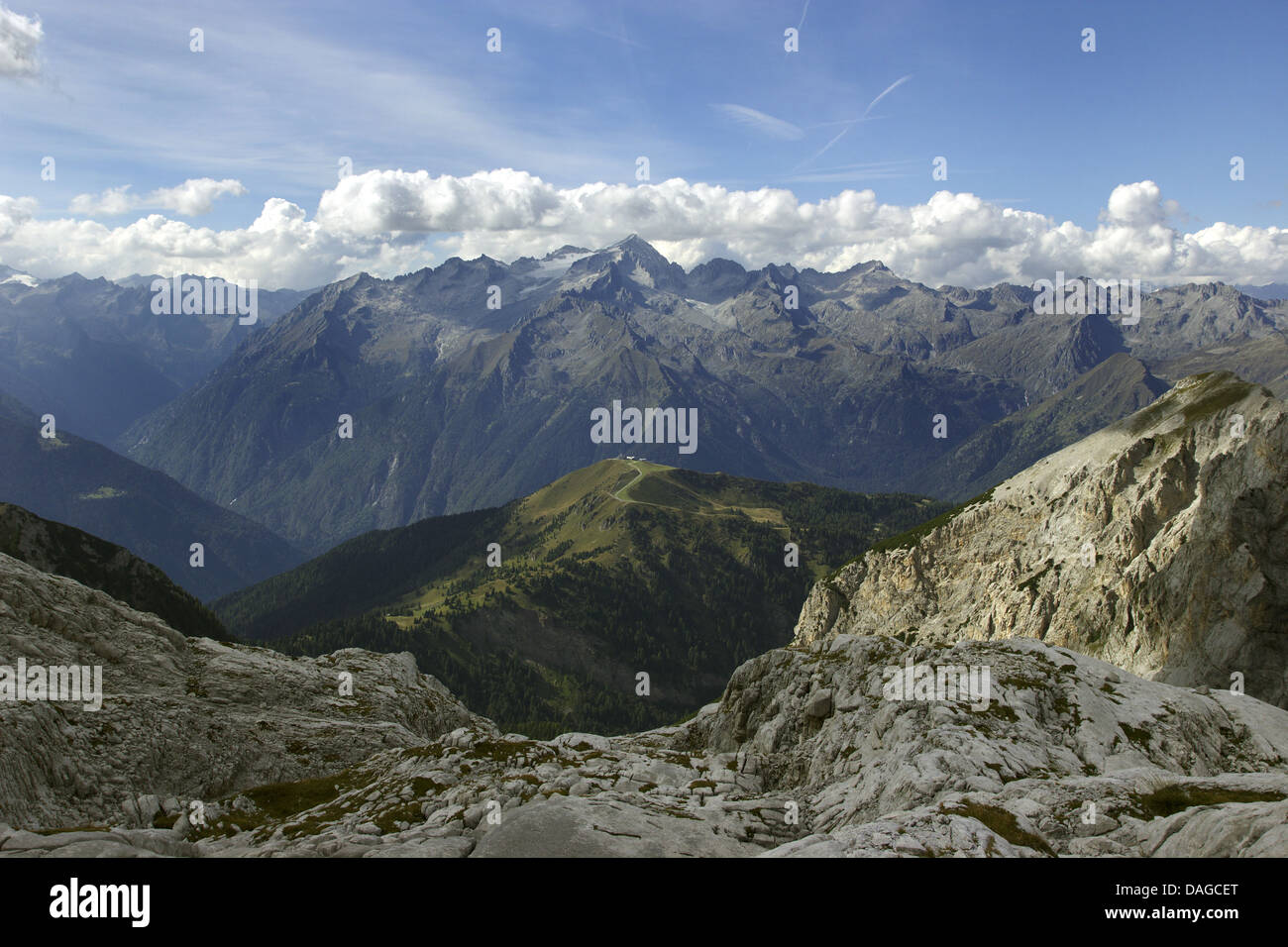 Presanella view from Zwoelfapostelcabin, Italy, Brenta Stock Photo - Alamy