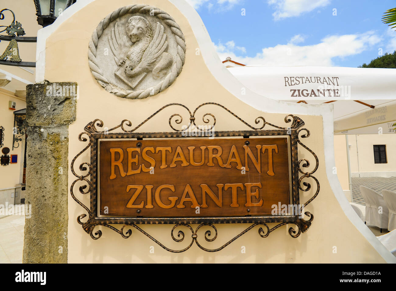 Istria, Croatia, Zigante Truffle Restaurant, tartufi, Livade Stock