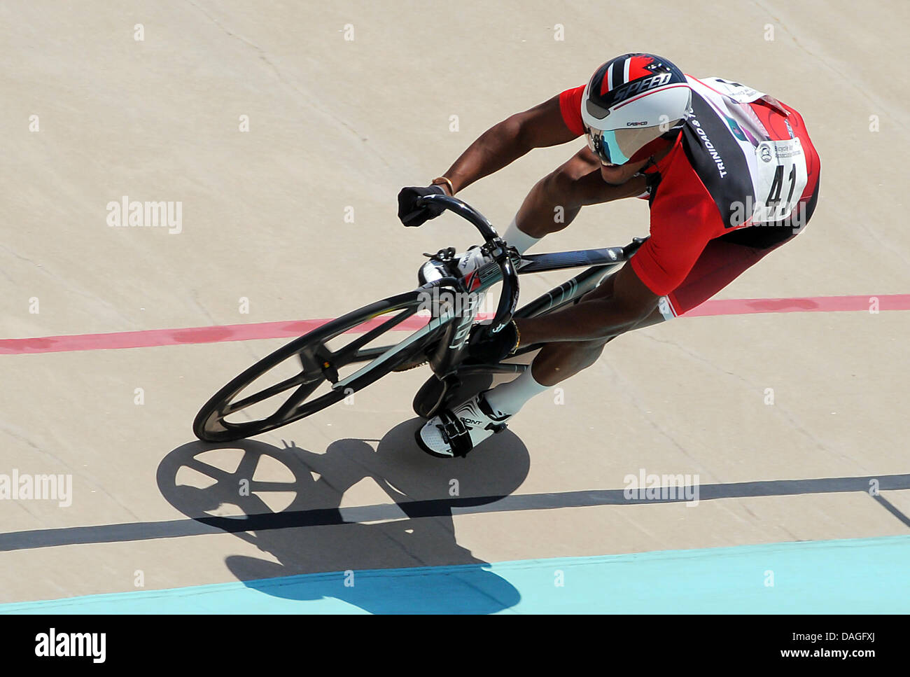 July 12, 2013 Trinidad & Tobago's, Njisane Phillip, in qualifying