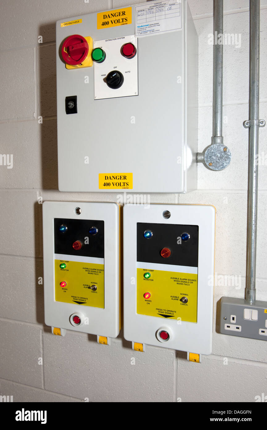 Fire Station Traffic Light Signal Override Control Stock Photo Alamy