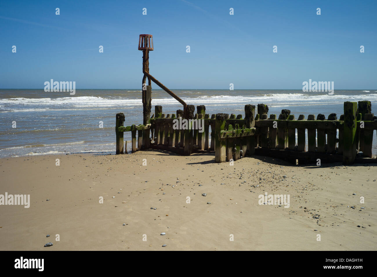Mundesley seaside town on the North Norfolk Coast, England, June 2013. Stock Photo