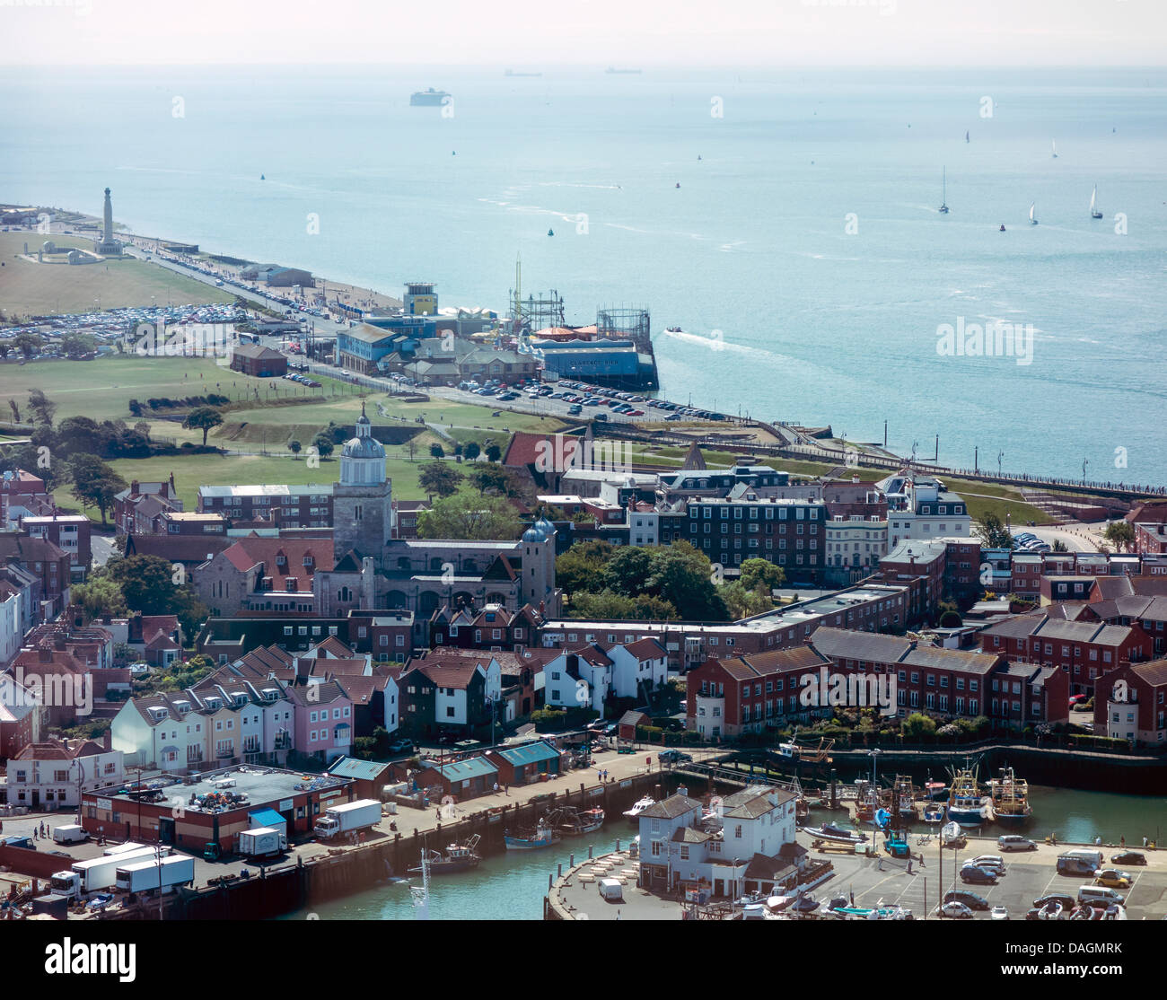 Portsmouth Harbour, Old Portsmouth and Southsea from the top of the
