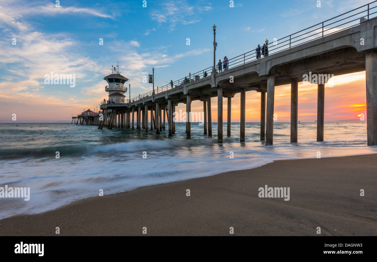 Huntington Beach Pier Stock Photo