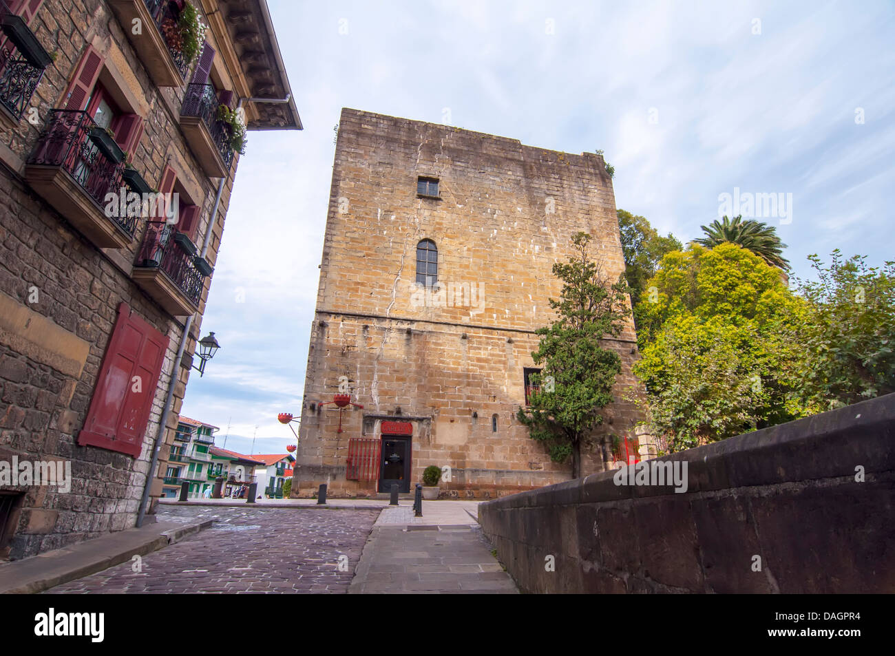 Castle of Charles V in Hondarribia in Pais Vasco, Spian Stock Photo