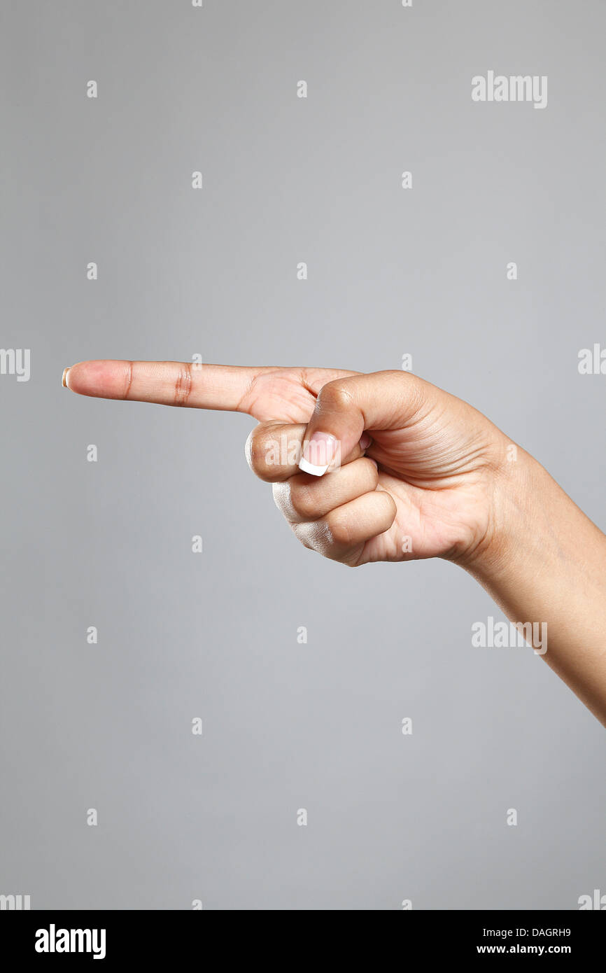 Pointing with finger hi-res stock photography and images - Alamy