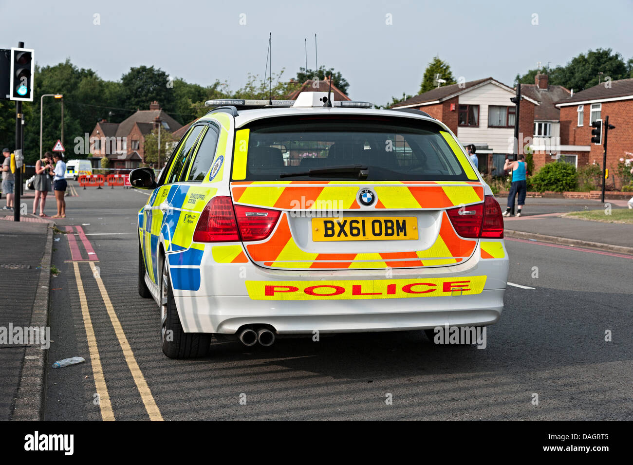 Tipton, West Midlands, UK. 12th July 2013. Mosque nail bomb Credit:  i4images/Alamy Live News a bmw fast response car Stock Photo