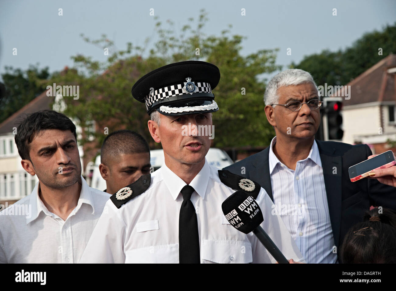 Tipton, West Midlands, UK. 12th July 2013. Mosque nail bomb.gareth cann assistant chief constable from west midlands police spea Stock Photo