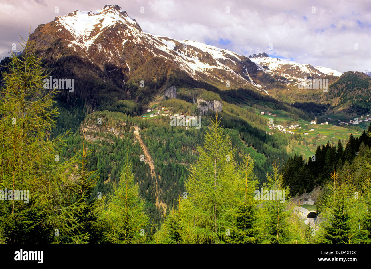 view to Monte Sief, Italy, South Tyrol, Dolomites, Livinallongo del Col di Lana Stock Photo