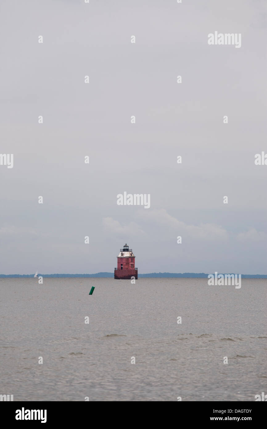 The Sandy Point Shoal Lighthouse Stock Photo Alamy