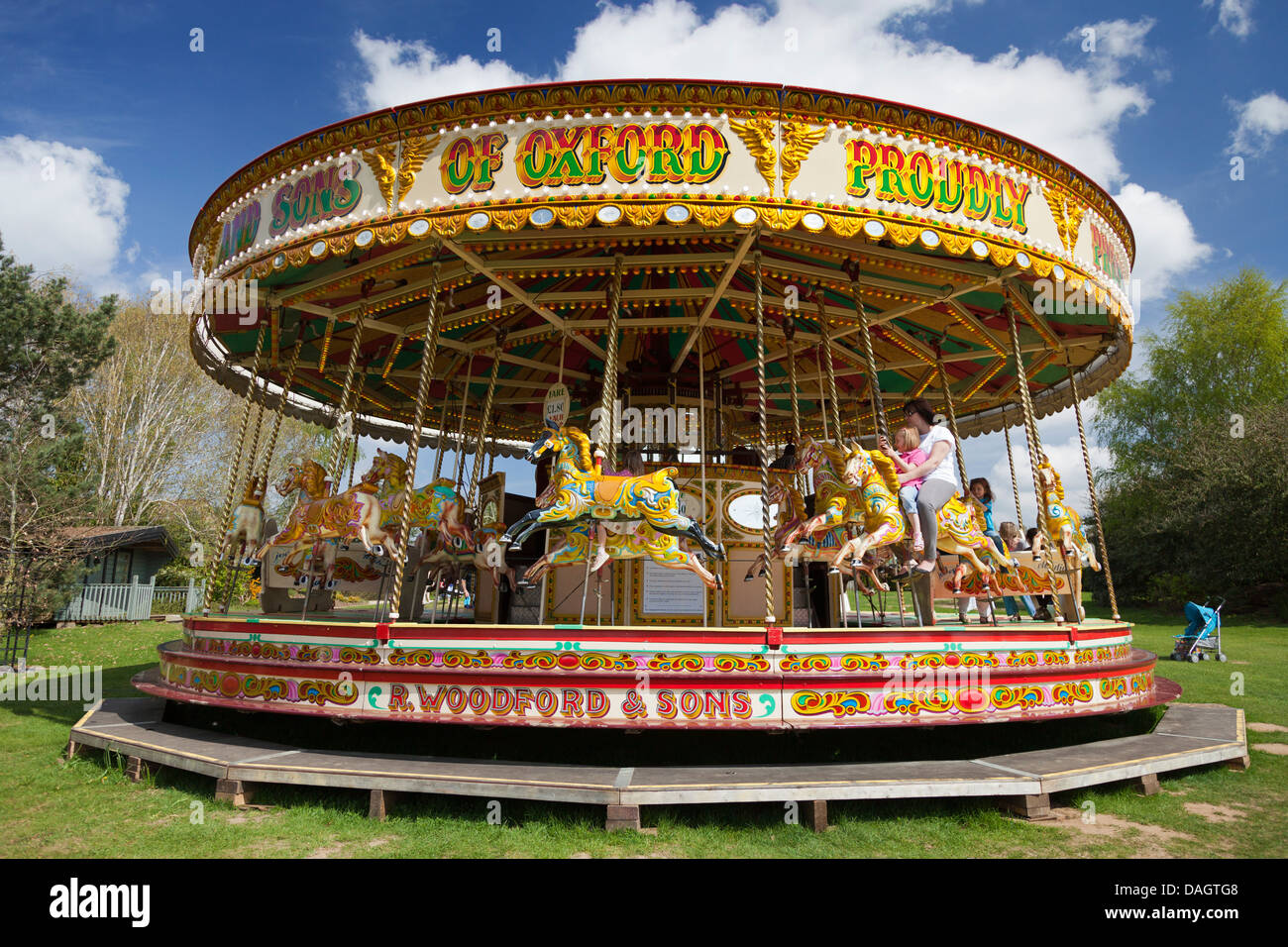 Merry-go-round at Millets Farm, Oxfordshire 2 Stock Photo - Alamy