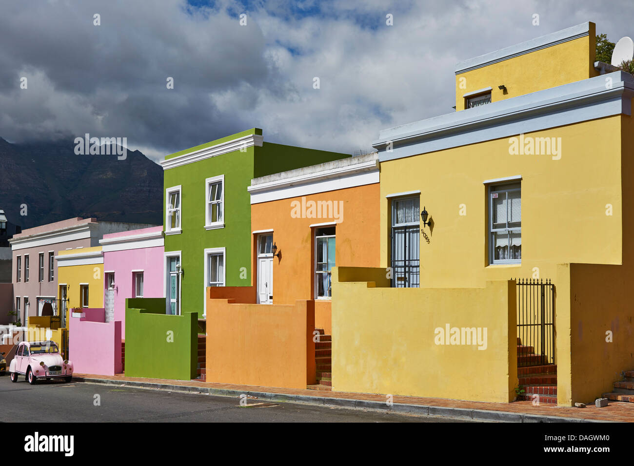 colourful buildings in BoKaap, Malay Quarter, Cape Town, Western Cape