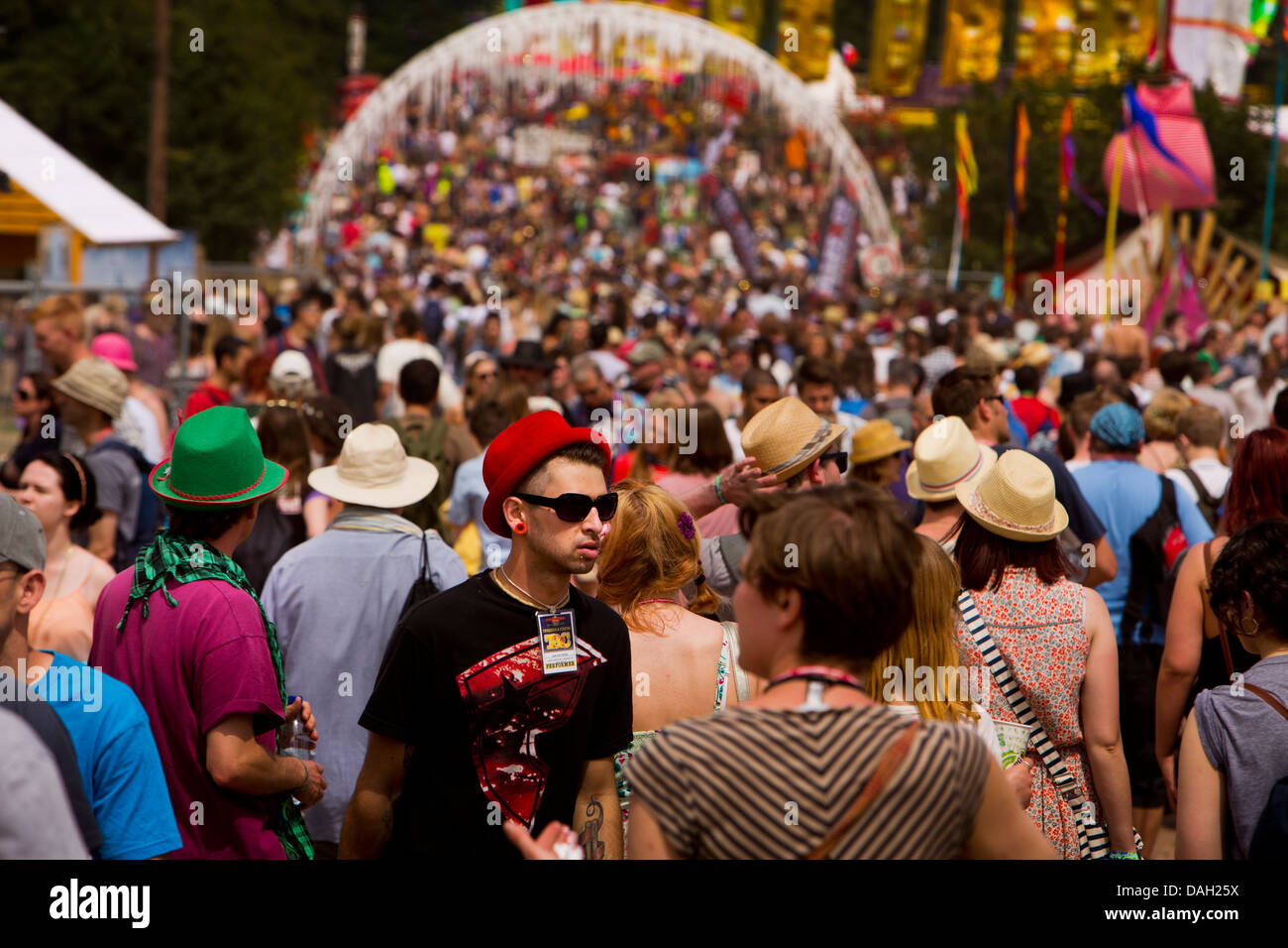 Glastonbury Festival, Somerset, England, UK Stock Photo