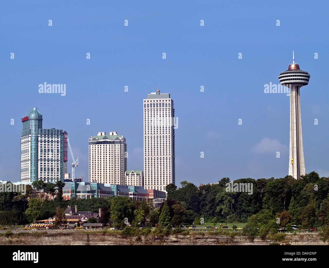 hotels and casino on canadian side of niagara falls Stock Photo