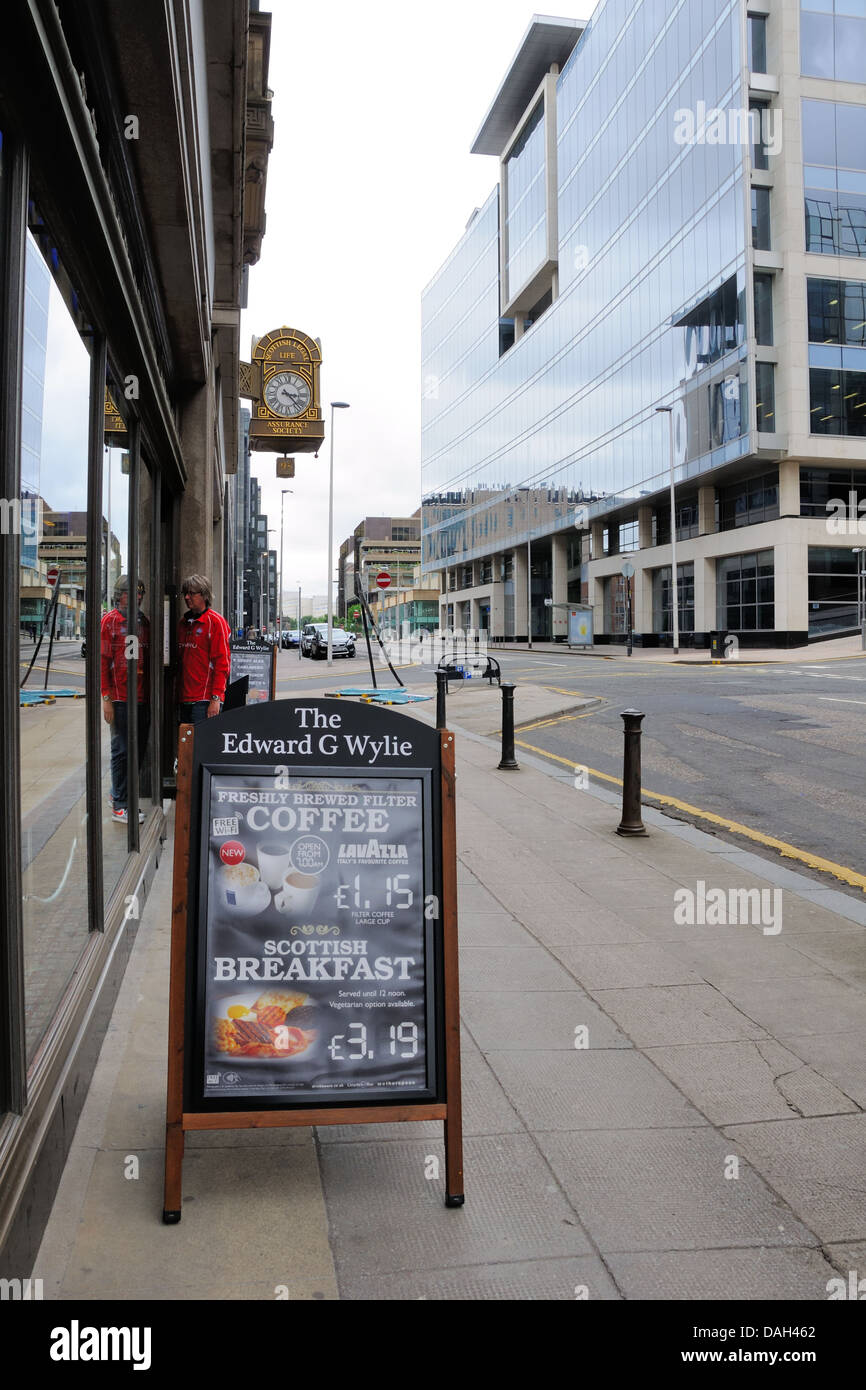 The Edward G Wylie eatery in Glasgow, Scotland Stock Photo