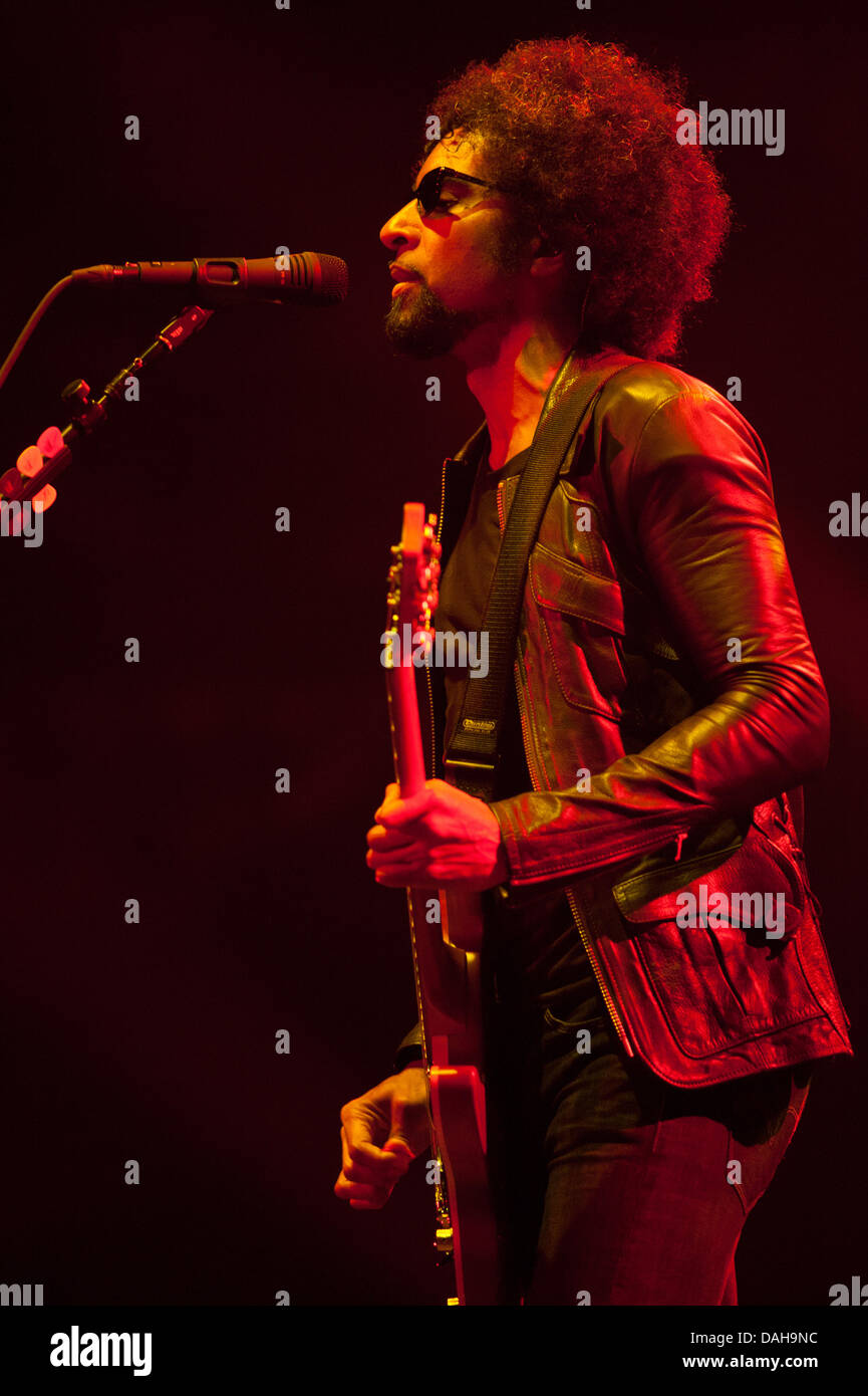 London Ontario, Canada. Alice In Chains William DuVall performs with the band during a concert at the Budweiser Gardens in London Ontario, Canada on July 11, 2013.  DuVall replaced the bands original singer Layne Staley after his death in April 2002 of what appeared to be a drug overdose. Credit:  Mark Spowart/Alamy Live News Stock Photo