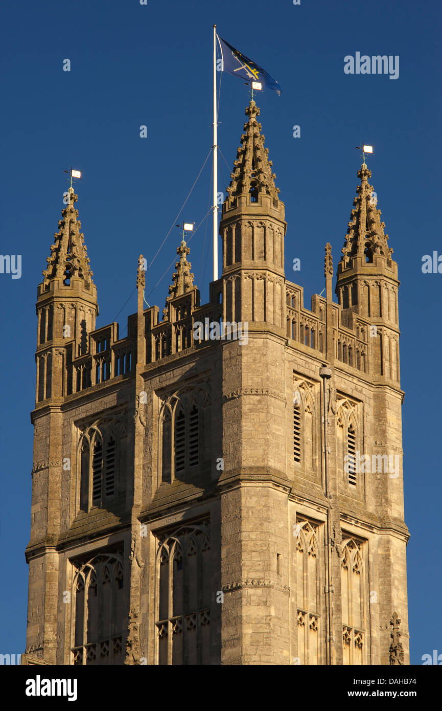 Detail of Bath Cathedral in the City of Bath, Somerset, England Stock Photo