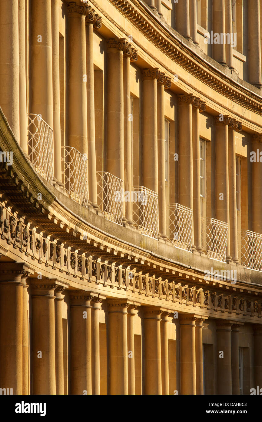Georgian architecture in The Circus, Bath, Somerset. Completed in 1768. England Stock Photo