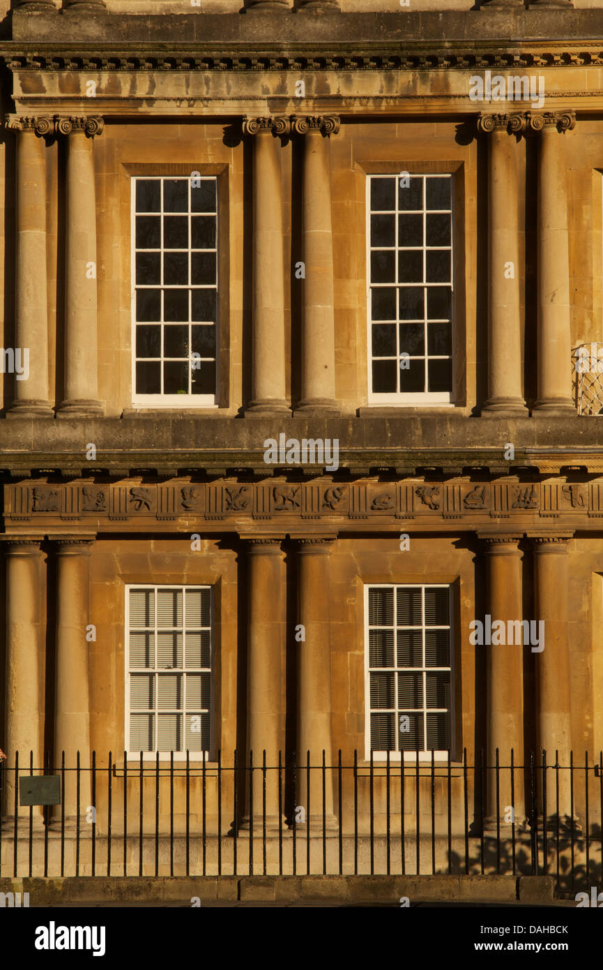 Georgian architecture in The Circus, Bath, Somerset. Completed in 1768. England Stock Photo