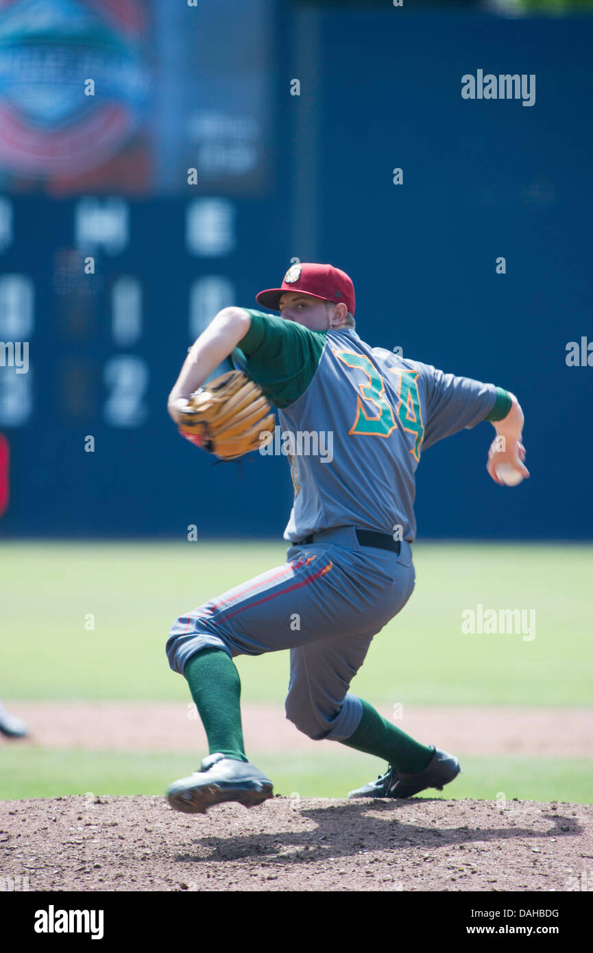 Vancouver, Canada. 12th July, 2013. Season home games between Vancouver Canadians and Boise Hawks at Scotiabank Field at Nat Bailey Stadium Vancouver , British Columbia Canada on July 12 2013 . Photographer Frank Pali Credit:  Frank Pali/Alamy Live News Stock Photo