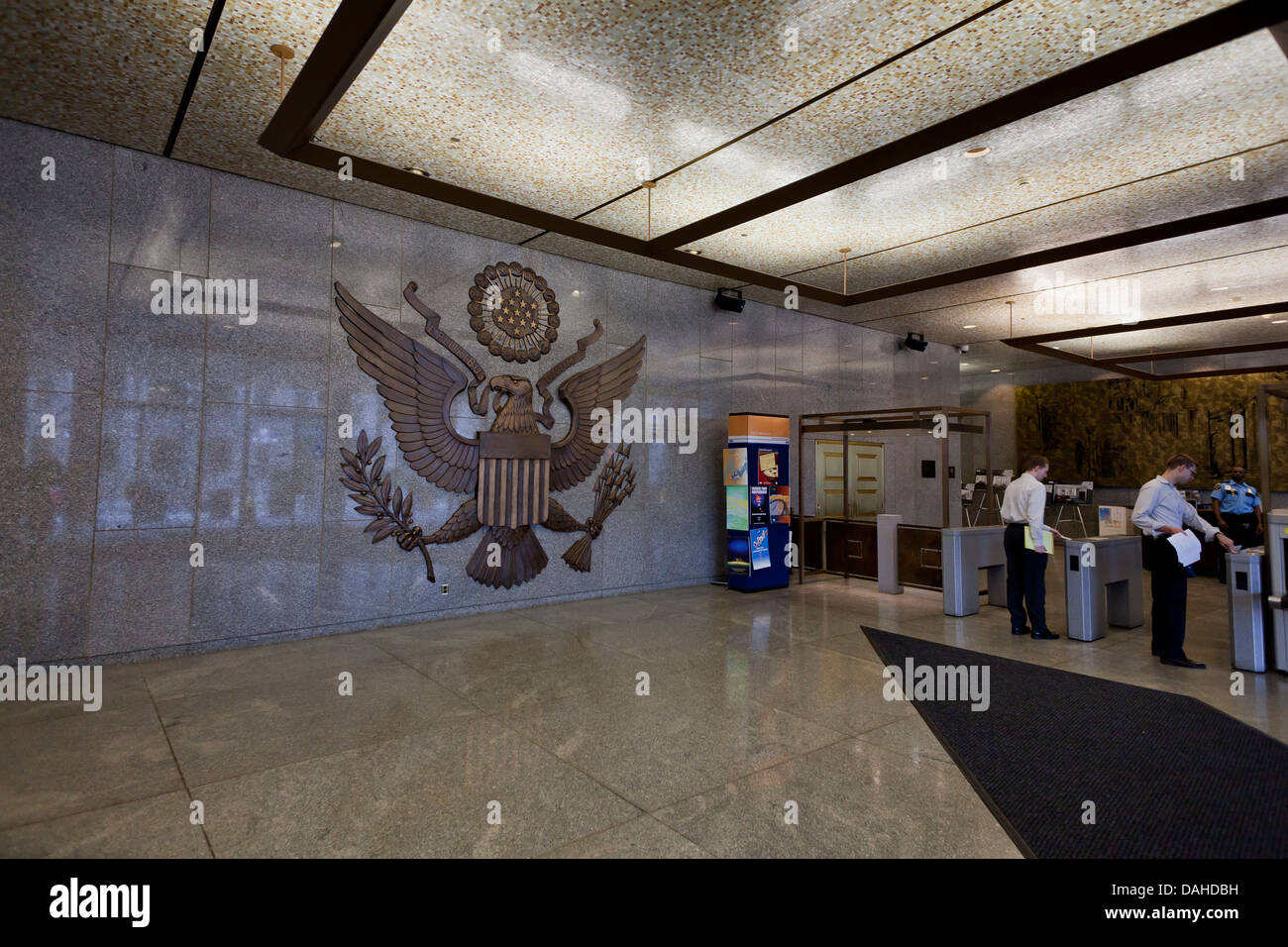 FDIC headquarters building lobby, Washington DC Stock Photo
