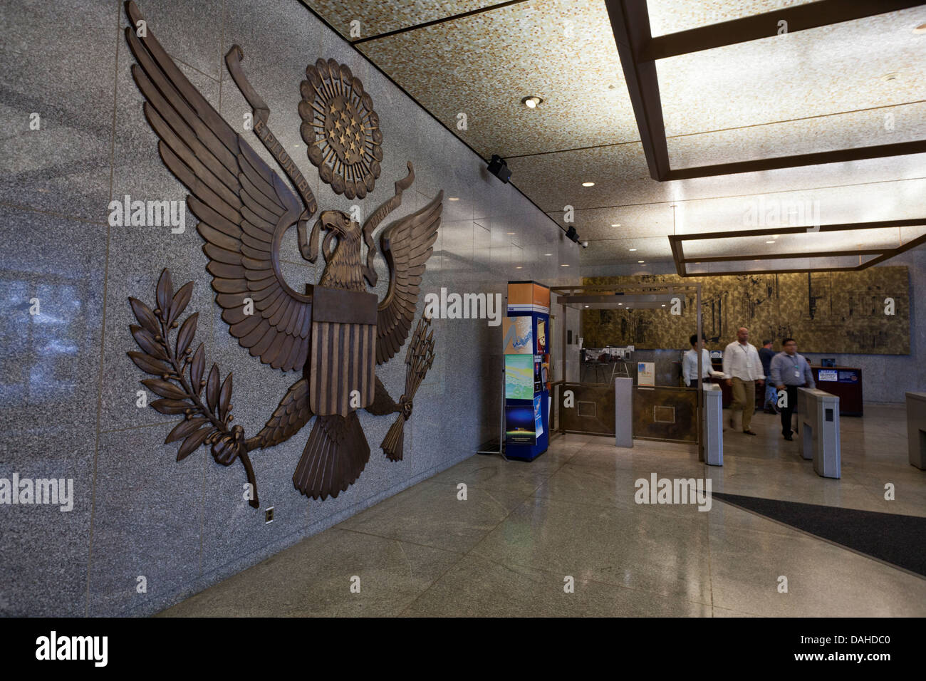 FDIC headquarters building lobby, Washington DC Stock Photo