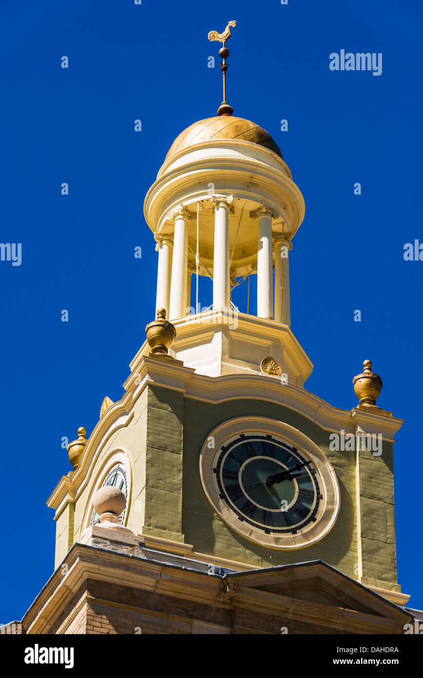 Historic courthouse clock tower, Silverton, Colorado USA Stock Photo