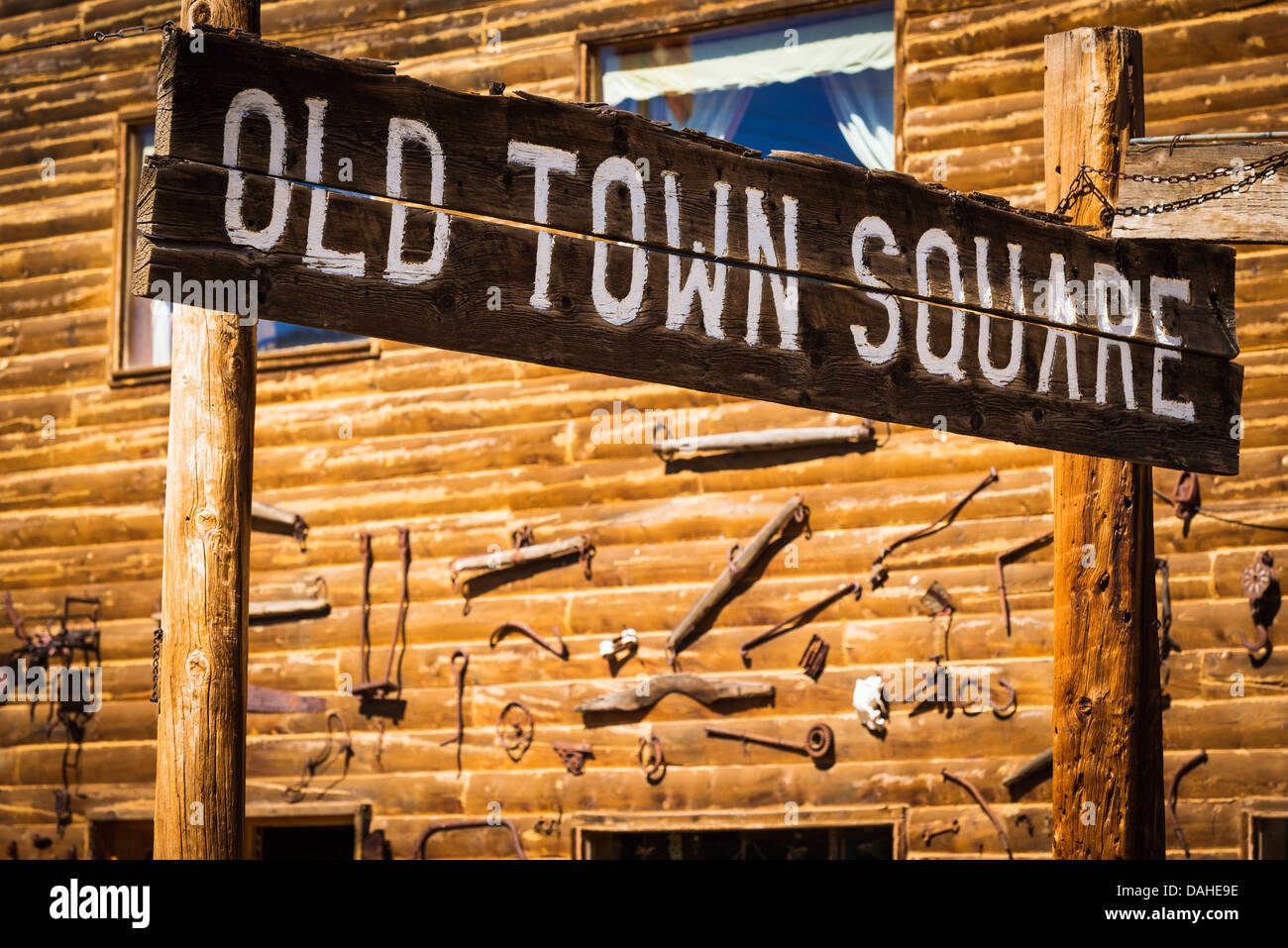Historic Old Town Square Silverton Colorado Usa Stock Photo
