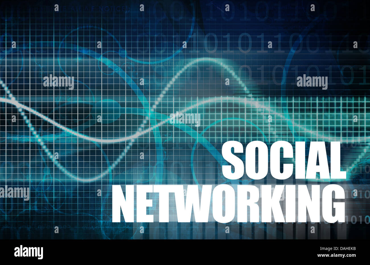 Social Networking for Business and Personal Use Stock Photo