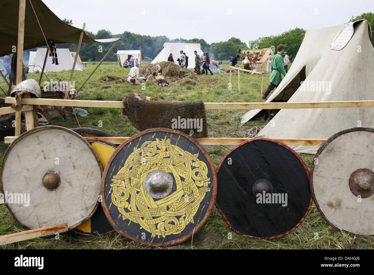 Zelenogradsk, Russia 13th, July 2013 Interational Baltic Nations Festival in Zelenogradsk. Festival  presents culture and day life of nations living in past ages at Baltic Sea coast in Lithuania, Latvia, Prussia and Poland Credit:  Michal Fludra/Alamy Live News Stock Photo