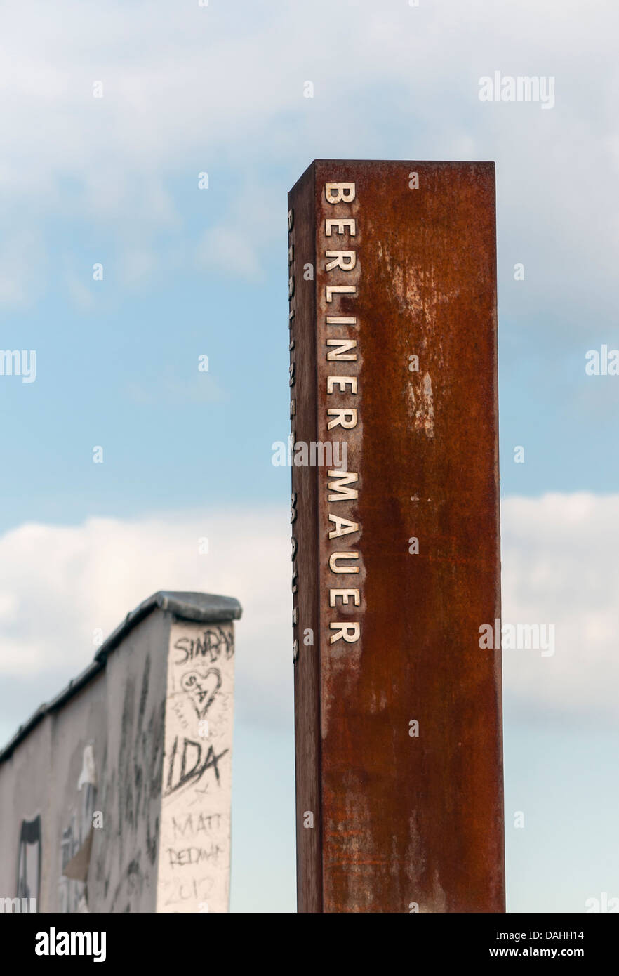 Berlin Wall (Berliner Mauer) Memorial, Germany Stock Photo